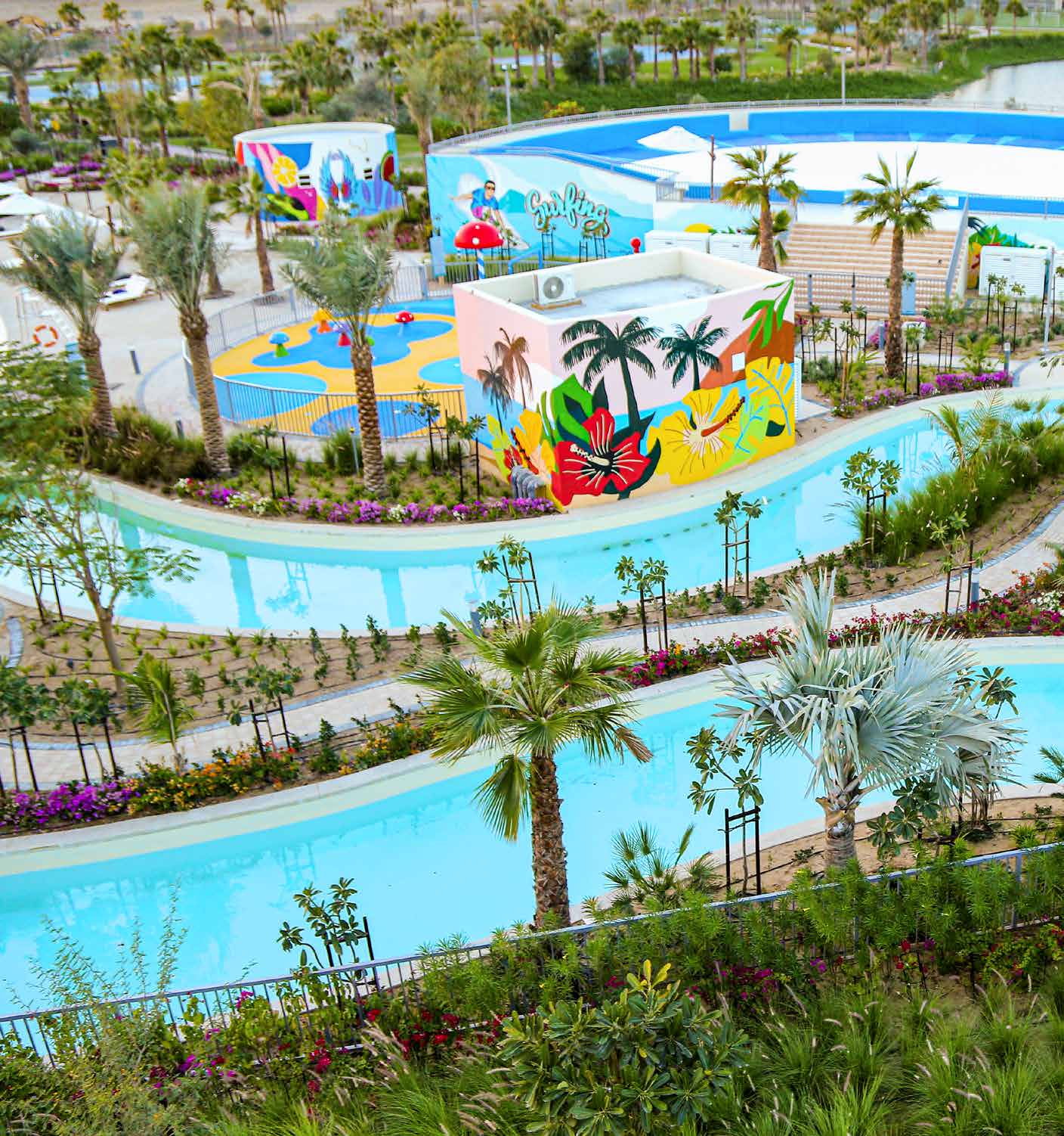 Water Town amenities at DAMAC Hills 2